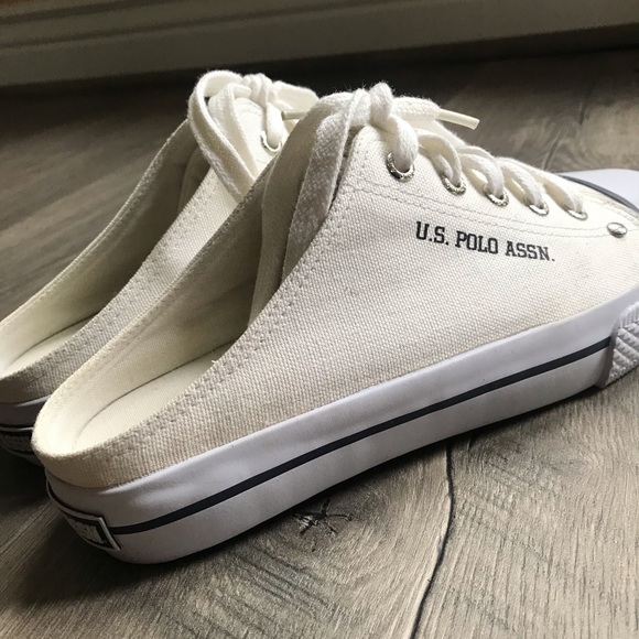 U.S. Polo Assn. White Open Back Shoes - Picture 7 of 7